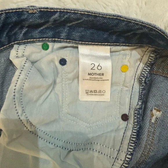 MOTHER Light Blue Flare Jeans - Picture 5 of 11